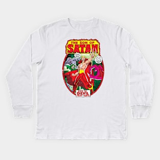 Son of Satan  (Alt Print) Kids Long Sleeve T-Shirt